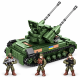 Конструктор ЗСУ Kids Bricks KB 1118 на 556 деталей — военный танк с 3 фигурками