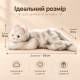 Мягкая игрушка котик реалистичный серый лапки антистересс 55см