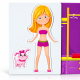 Магнитная одевалка Меган и Полли настольная игра Vladi Toys 