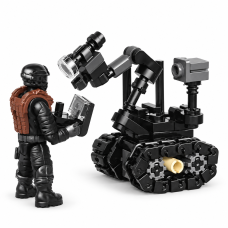 Детский конструктор Kids Bricks KB 1129D ЗСУ, гусеничный робот с фигуркой, 80 деталей, 6+