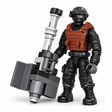 Детский конструктор Kids Bricks KB 1129G ЗСУ с фигуркой и сборной моделью, 37 деталей, 6+