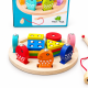 Деревянная развивающая игрушка 2в1 Сортер Магнитная рыбалка Tree Toys 13,5см