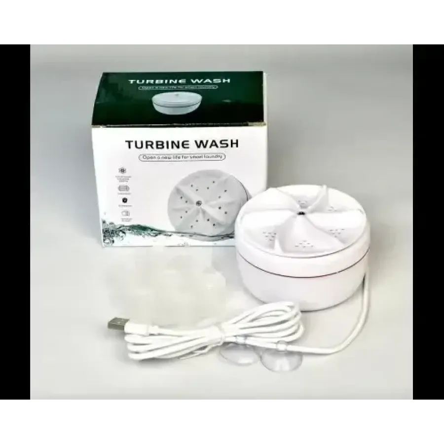 Портативная ультразвуковая стиральная машина с миниUSB Turbine Wash