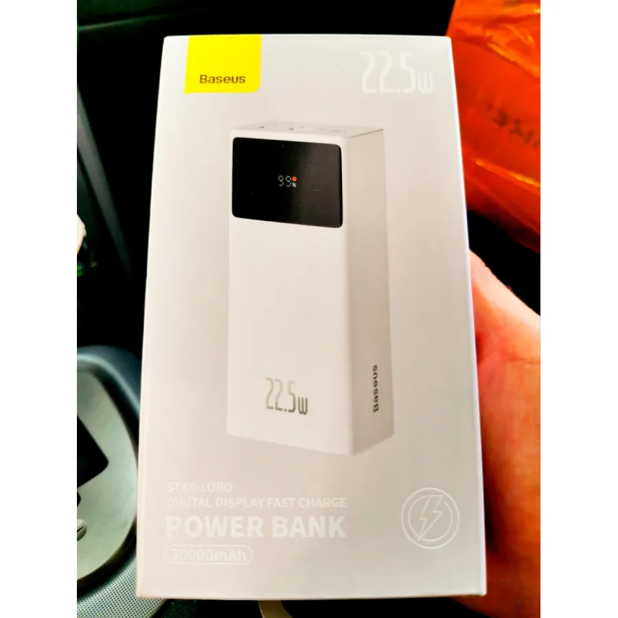 Поверь банк Baseus 22.5w 30000 mah Star Lord с быстрой зарядкой (quick charge 3.0 power bank)