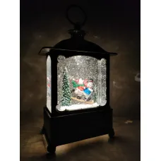 Светильник  новогодний музыкальный, снежная сказка декор  от usb  Snow Water Lantern