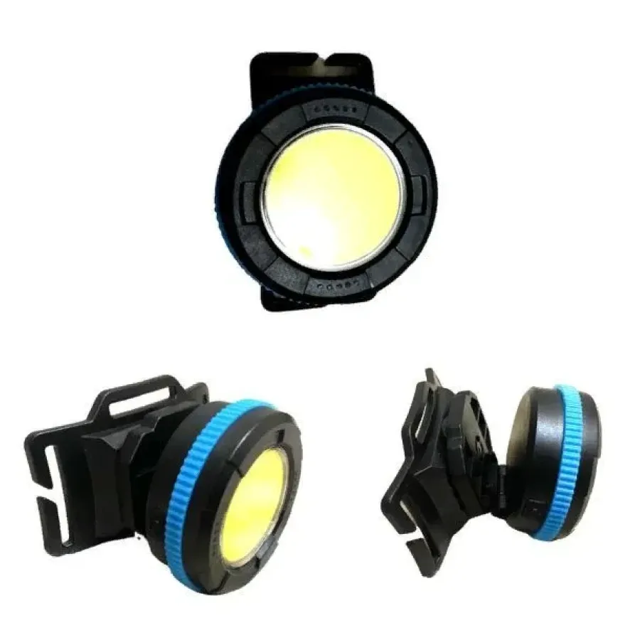 Фонарь Аккумуляторный налобный (заряд от Type-C, белый+красный LED)