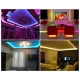 Кольорова світлодіодна Led-стрічка з пультом 5 метрів smd rgb у коробці з контролером і блоком живлення