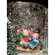 Светильник новогодний музыкальный,снеговик на пикапе снежная сказка декор  от usb  Snow Water Lantern