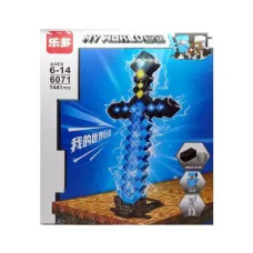Minecraft лого 6071 Меч My World конструктор 1441 деталей