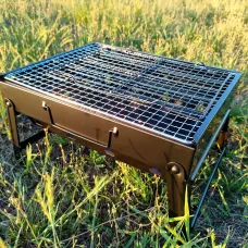 Портативный переносной мангал BBQ Mensory — складной туристический мини-гриль для барбекю, пикника и отдыха