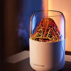 Увлажнитель воздуха LAMP JSQ-1 с функцией ночника, дизайн вулкана, 280 мл, 2 Вт, 2 режима работы
