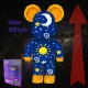 Конструктор Magic Blocks 3D наноблоки  в виде мишки Bearbrick “Stars” Звездный мишка
