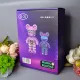Конструктор светящийся 3D Magic Blocks в виде мишки Bearbrick сердце “Kisses” Розовый 4031 деталь