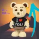 Конструктор 3D Magic Blocks у формі ведмедика Bearbrick "Kisses" I love you 50 см 5599 деталей