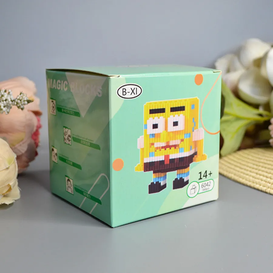 Конструктор 3D Magic Blocks в виде “Мультгерои” Спанч Боб