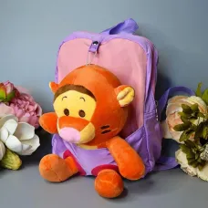 Детский рюкзак с игрушкой “Тигра” Фиолетовый