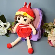Детский рюкзак с игрушкой “Девочка”