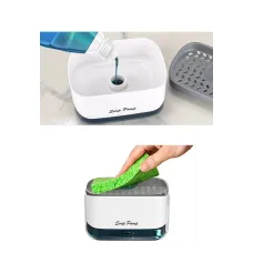 Кухонный дозатор для жидкого мыла soap pump Диспенсер для кухни для моющего средства, 2в1 для кухонного мыла