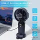 Вентилятор ручной 5 режимов USB Mini Fan, мини-вентилятор с аккумулятором, Карманный вентилятор маленький