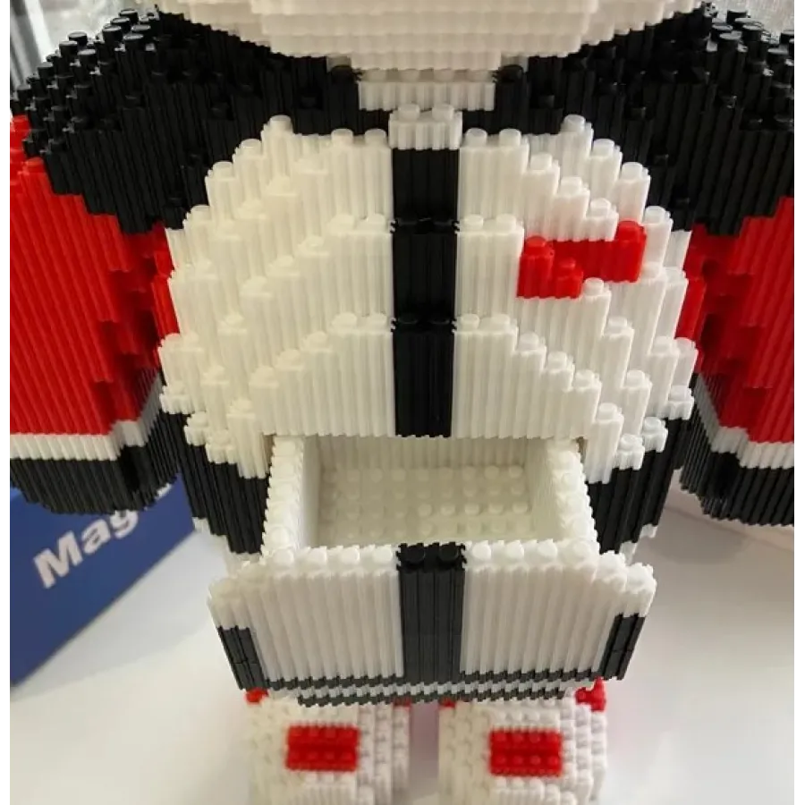 Конструктор Magic Blocks 4300 деталей у формі ведмедика Bearbrick Футболіст, Конструктор 3д наноблок