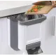 Мусорное ведро на дверь Foltable Trash Bin  кухонная складная корзина для мусора и отходов белая