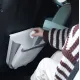 Мусорное ведро на дверь Foltable Trash Bin  кухонная складная корзина для мусора и отходов белая