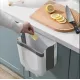 Мусорное ведро на дверь Foltable Trash Bin  кухонная складная корзина для мусора и отходов белая