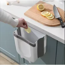 Мусорное ведро Foltable Trash Bin навесное, универсальная маленькая складная кухонная корзина для мусора