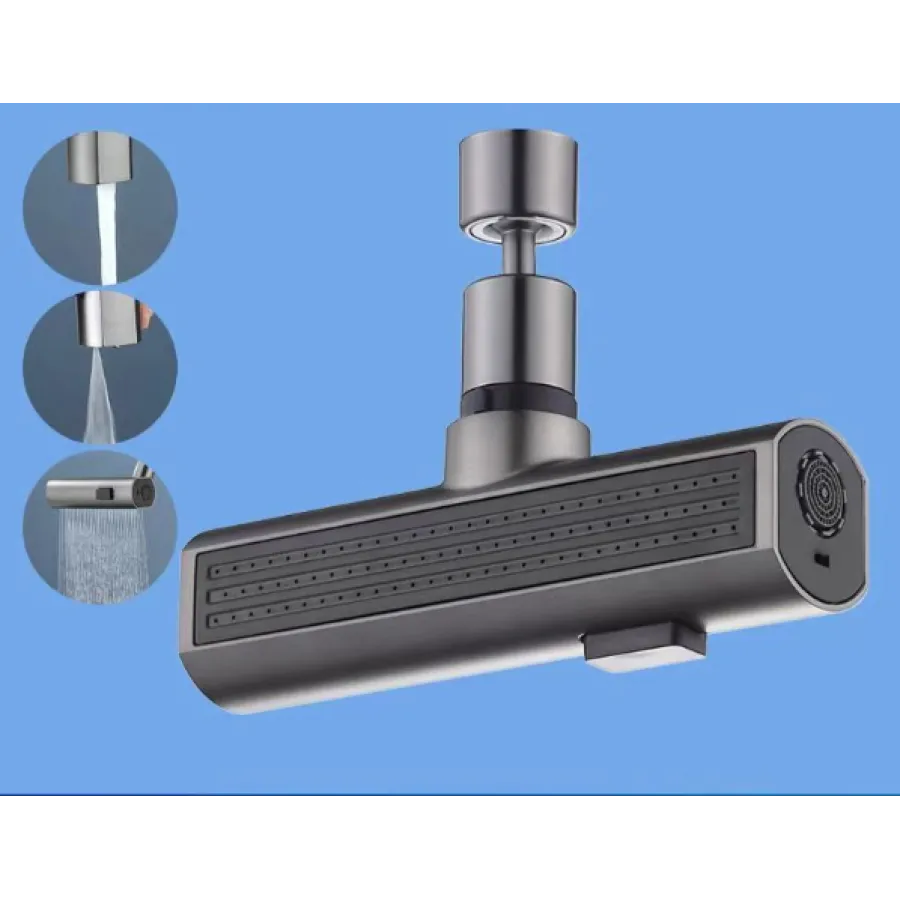 Насадка на кран для змішувача на кухню SHOWER HEAD поворотна на 360гр аератор для кріплення до водопровідного крана