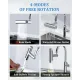 Насадка на кран для змішувача на кухню SHOWER HEAD поворотна на 360гр аератор для кріплення до водопровідного крана