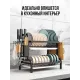 Сушарка для посуду настільна Double layered bowl rack Кухонний органайзер для сушіння та зберігання посуду