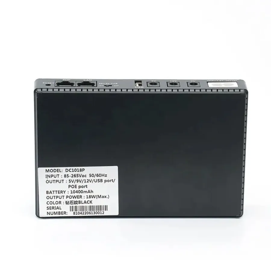 UPS для Wi-Fi роутера DC1018P 10400 Mah Упс Мини Ибп 5 9 12V Павербанк для роутера 12 вольт