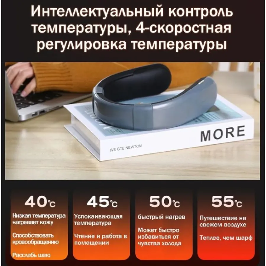 Портативный беспроводной обогреватель для шеи Handy Heater XL-6 с USB зарядкой, электрогрелка для шеи