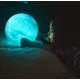 Кольоровий акумуляторний нічник Луна з пультом 15 см світильник 3D moonlight світлодіодна лампа для сну дитячий