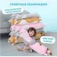 Кот батон розовый 130 см детская мягкая игрушка подушка обнимашка антистресс для детей и взрослых
