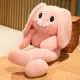 Заяц тянучка 38 см детская мягкая плюшевая игрушка кролик с длинными ушами, Мягкие игрушки