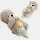 Мягкая детская игрушка дышащая выдра Серая fisher price для сна, игрушка-ночник Выдра с функцией дыхания