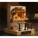 Румбокс кав'ярня з підсвічуванням 3D DIY Dollhouse Roombox міні кафе 11,5 × 9 × 9 см, інтер'єрний конструктор