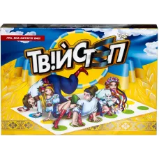 Напольная игра Твійстеп, активная развлекательная игра для детей и компании, укр яз