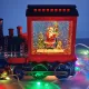 Новорічний музичний світильник зі снігом Water Lantern Потяг OO-961 ретро-нічник з ефектом снігу