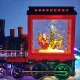 Новорічний музичний світильник зі снігом Water Lantern Потяг OO-962 ретро-нічник з ефектом снігу