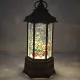 Новорічний музичний світильник зі снігом Water Lantern Міцність 30 см ОО-911 ретро ліхтар з ефектом снігу