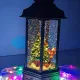 Новорічний музичний світильник зі снігом Water Lantern Міцність 30 см ОО-911 ретро ліхтар з ефектом снігу