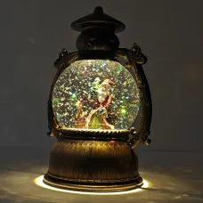 Новогодний музыкальный светильник Шар со снегом Water Lantern 22см ОО-941 ретро фонарь с эффектом снега