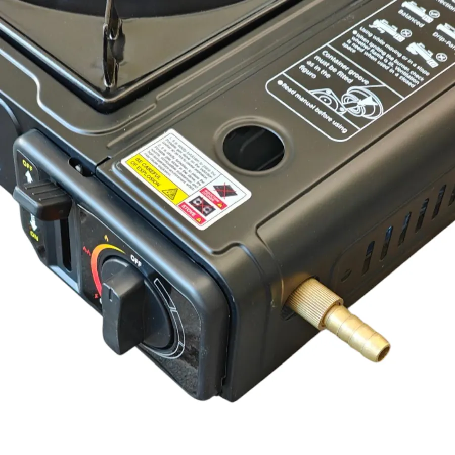 Портативная туристическая газовая плита в кейсе с переходником — Portable Gas stove BDZ-155-A