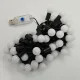 Гирлянда Шарики USB LED 5 м, 50 лампочек, 8 режимов разноцветная | Светящаяся гирлянда для декора из цветных шариков