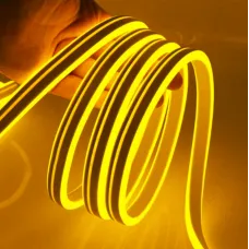 Гибкий неон теплый белый 10 метров usb, Неоновая силиконовая светодиодная LED лента с регулировкой яркости