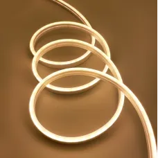 Гибкий неон теплый белый 5 метров usb, Неоновая силиконовая светодиодная LED лента