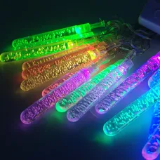 Светодиодная гирлянда Сосульки 5 метров 20 LED цветная, 220V,  гирлянда сосульками