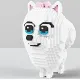 3д конструктор в виде собаки Гиджет 24 см, Magic blocks Тайная жизнь домашних животных 2300 деталей